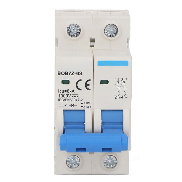 Solar PV Circuit Breaker 2P 6A 6KA DC for Photovoltaic Systems
