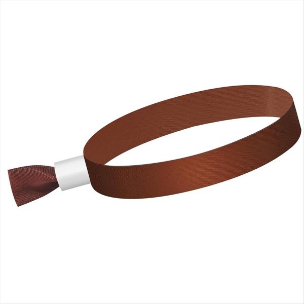100Pcs Event Wristbands Colored Wrist Bands For Events (Brown)