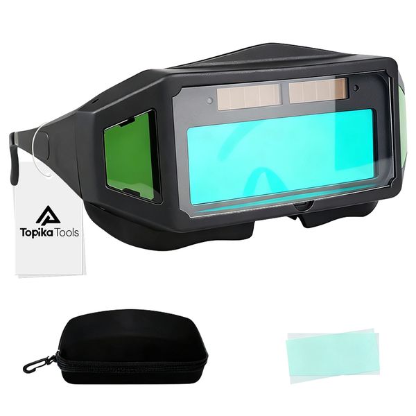 Topika Solar Auto Darkening Welding Glasses Eye Welder Helmet Eyes Goggle