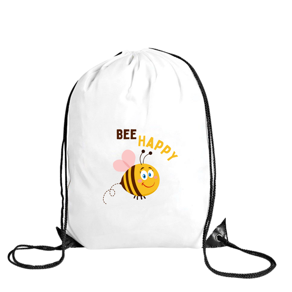 Baby Gifts - Drawstring Bag -Polyester - Bee Happy