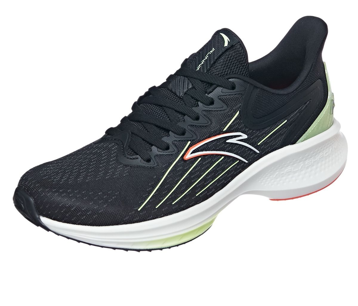 Anta Men's Antelope Running Shoes Black/Flourescent Green Shop