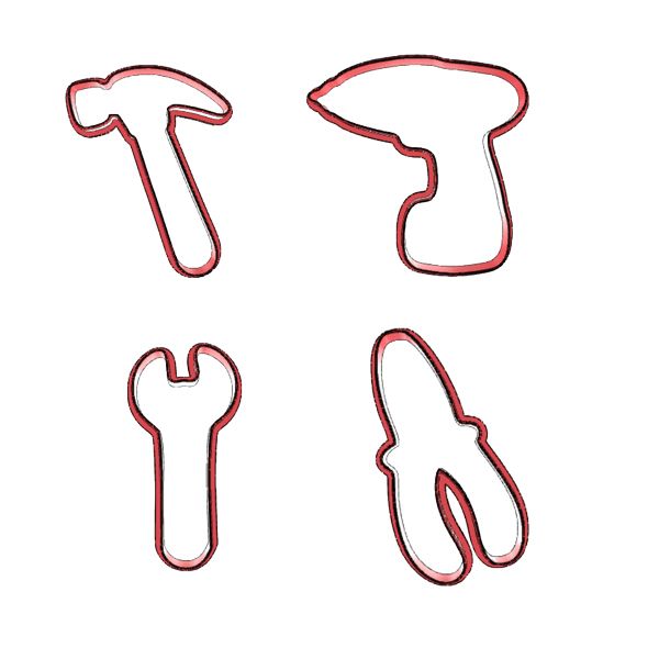 Cookie Cutter Tools Set - Baking &amp; Fondant Tools for Decorating Cookies