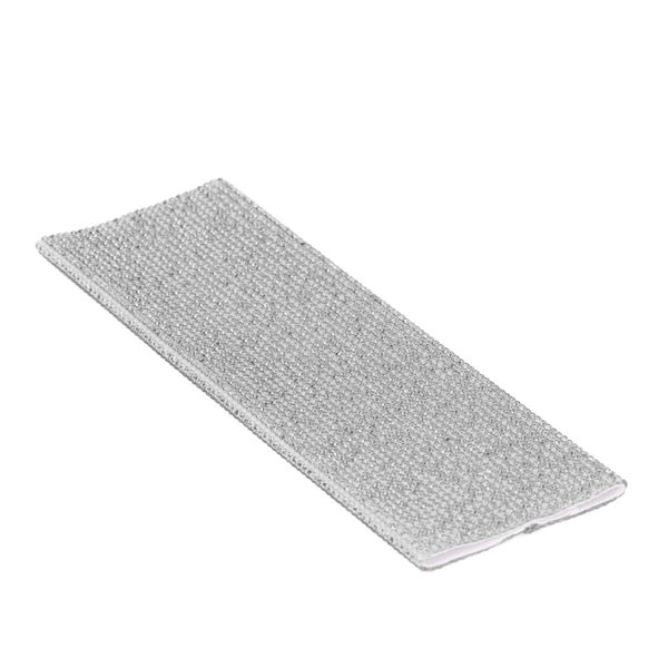White Rhinestone Microphone Handle Cover image