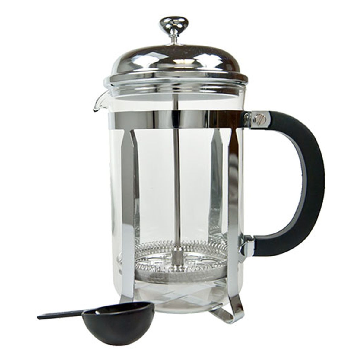 Regent Coffee Plunger with Chrome Frame 12 Cup, (1.6lt)