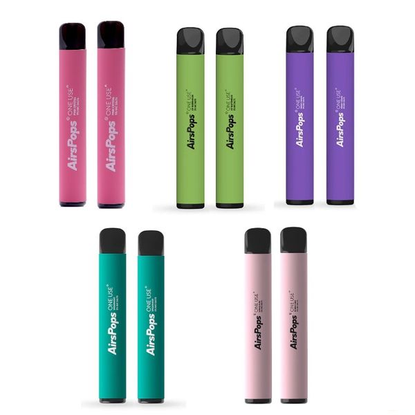 10 pack Airscream Airspops 5% NIC Salts Disposable assorted flavours