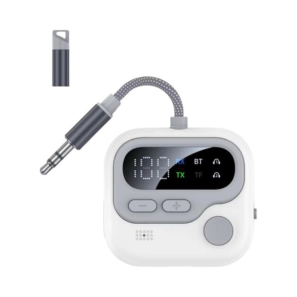 2-in-1 Audio Adapter - Bluetooth 5.4 Transmitter &amp; Receiver- 3.5mm AUX-(GC)