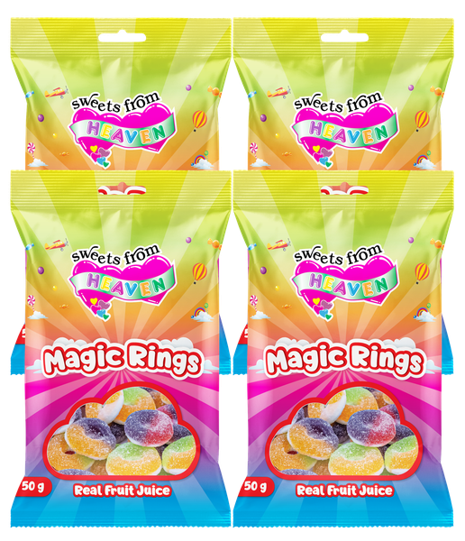 Sweets from Heaven | Magic Rings | Sweets &amp; Chocolate Hampers | 50g | 4 Pk