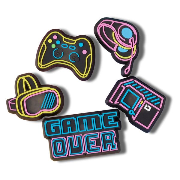 Crocs - Lights Up Neon Gamer Jibbitz - 5 Pack