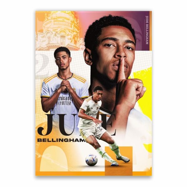 Jude Bellingham Gold Poster - A1