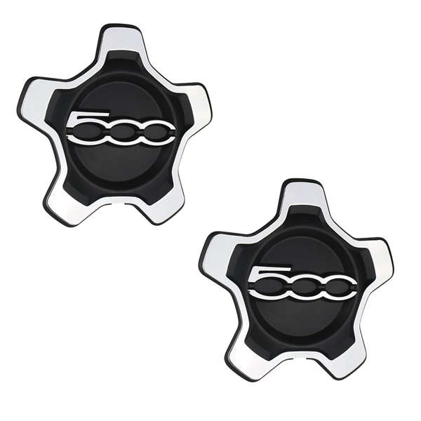 2 Pcs Car Wheel Center Cap Cover for 500 x 2016-2022 Compatible with Fiat