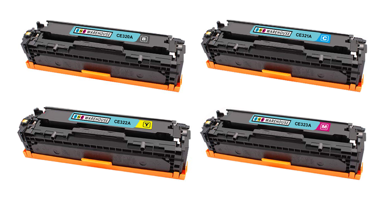 HP 128A / CE320A / CE321A / CE322A / CE323A Toner Cartridge Multipack - Compatible
