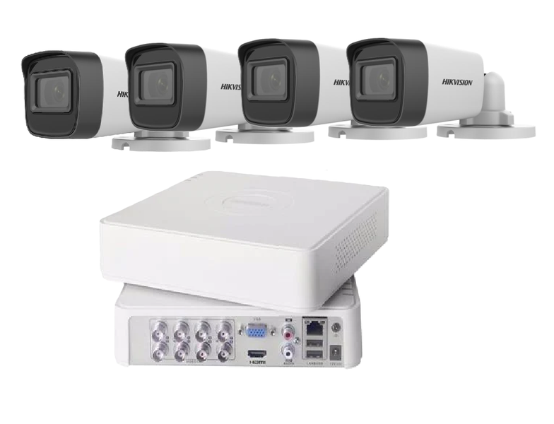 Hikvision | 8CH DVR + 4 x Bullet Cameras | SBR Bundle