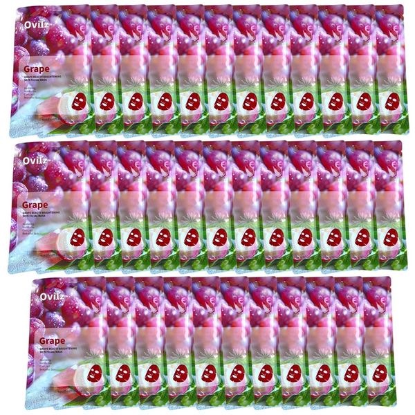 Pack of 35 Grape Beauty Brightening Skin Facial Masks