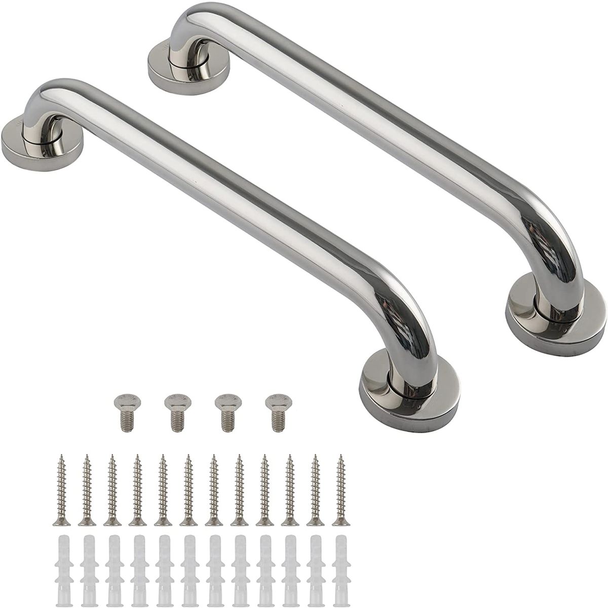 Stainless Steel Bathroom Grab Bar Handrail 2 piece set40cm Shop