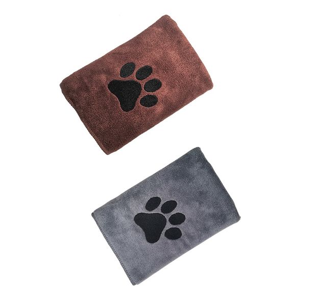 2 Piece Pet Microfiber Absorbent Towel Pet Bath Cleaning Towel