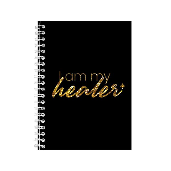 Healer A5 Notebook Spiral Lined Motivational Saying Graphic Notepad Gift248