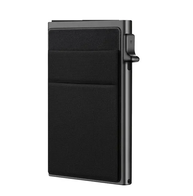 Ultra Slim RFID Pop Up Card Holder With Quick Access Double Pouch