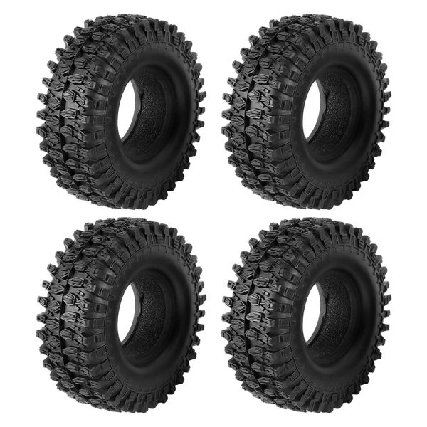4Pcs 1 9 Inch Rubber Tyre Wheel Tires 108X40Mm For 1/10 Rc Crawler