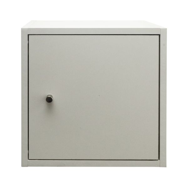 CUBEO Home Storage Cube - 1 Box - Door - White