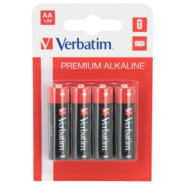 Verbatim AA Alkaline Batteries (8 Pack)