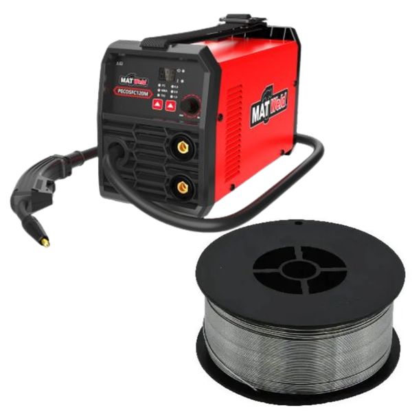 Matweld - Super Mig/Stick/Tig Inverter with MIG Wire Fluxcore 0.9mm (5Kg)
