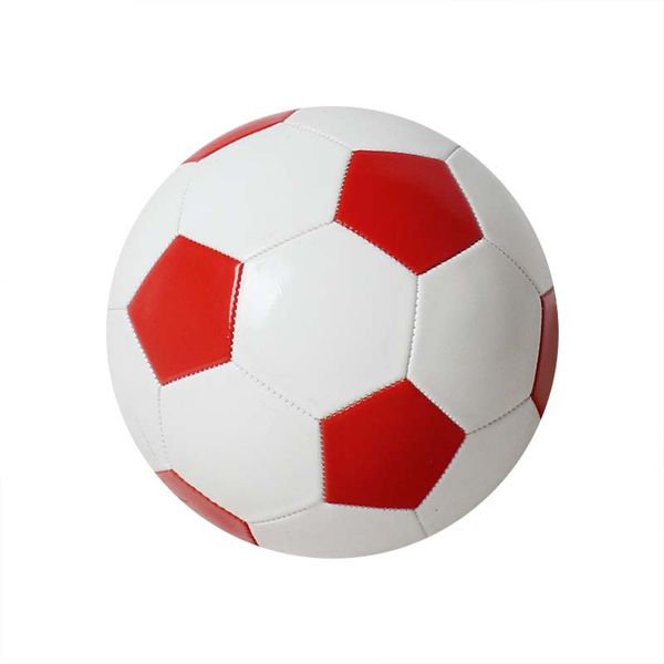PVC Stitched Soccer Ball (Size 4) Red &amp; White