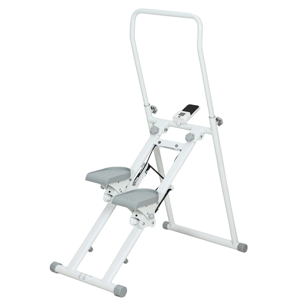 Foldable Vertical Climber Stepper with LCD Monitor