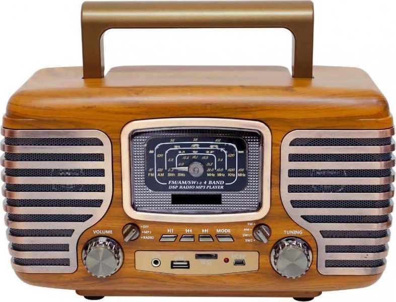 Kemai MD101BT Retro FM Multimedia Radio, Wireless Speaker