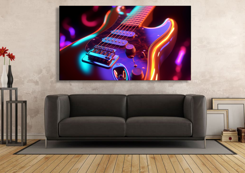 Canvas Wall Art - Vibrant Electric Energy - IM0417