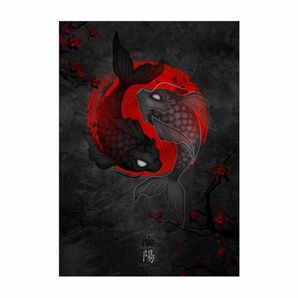Chinese Fish Emblem - A1 Poster
