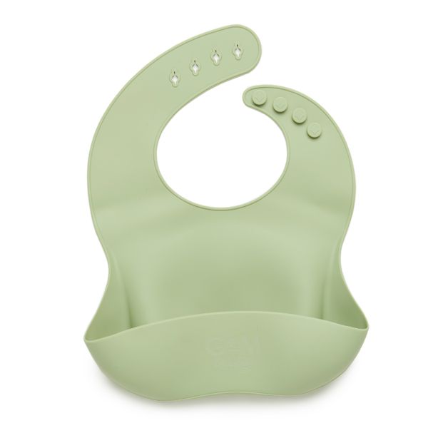 George &amp; Mason Baby - Silicone Bib - Green