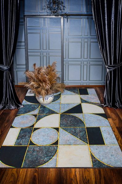 Rug 10 Modern 200cm x 150cm - Printed 3D Geometric Design