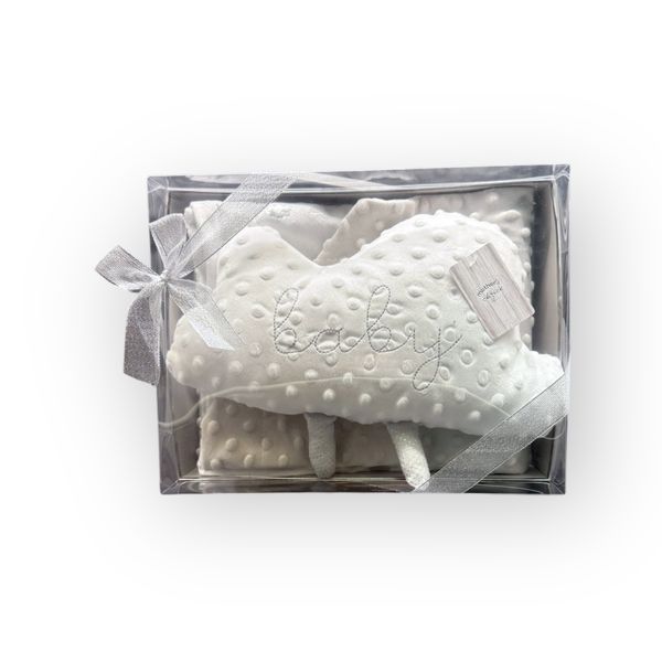Mothers Choice Baby Gift Box Sherpa Blanket - White