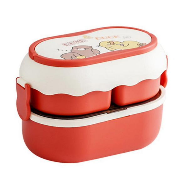 Bento Lunch Box Container Leakproof &amp; Microwave Safe Stackable Bento Box