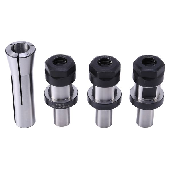 3 Pieces of 3/4 ER20 1.38 Chuck + 1Pc R8 Chuck 3/4, with Flat TTS Kit