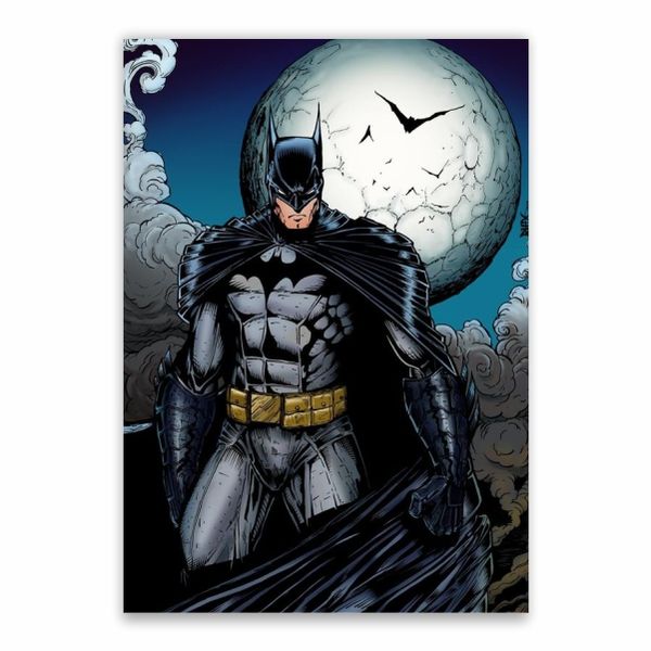 Batman Cartoon Moon Poster - A1