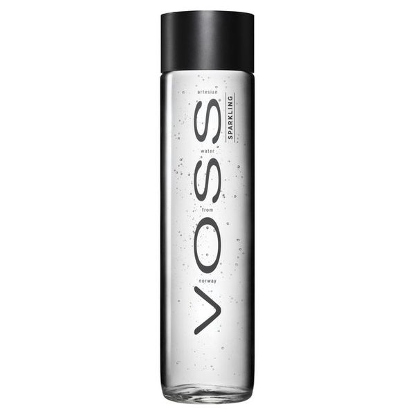 Voss Water Bottled Sparkling Water 375ml in Glass Bottle