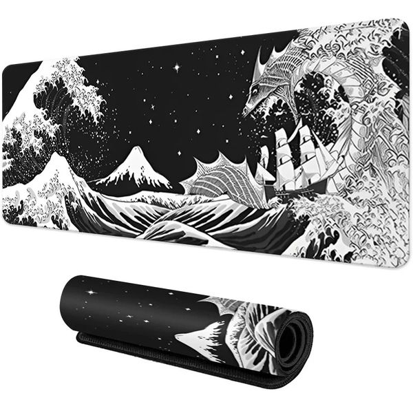 Night Moonlight Large Cool Mouse Pad Laptop Non-slip Esports Office Desk