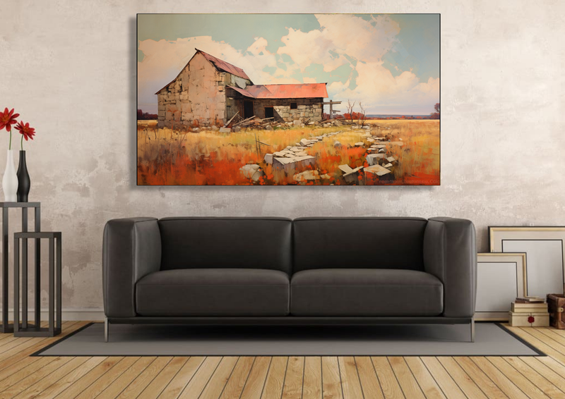 Canvas Wall Art - Rural Reverie Abstract - IM1230