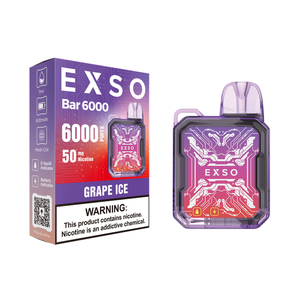 Exso Bar 6000 Grape Ice