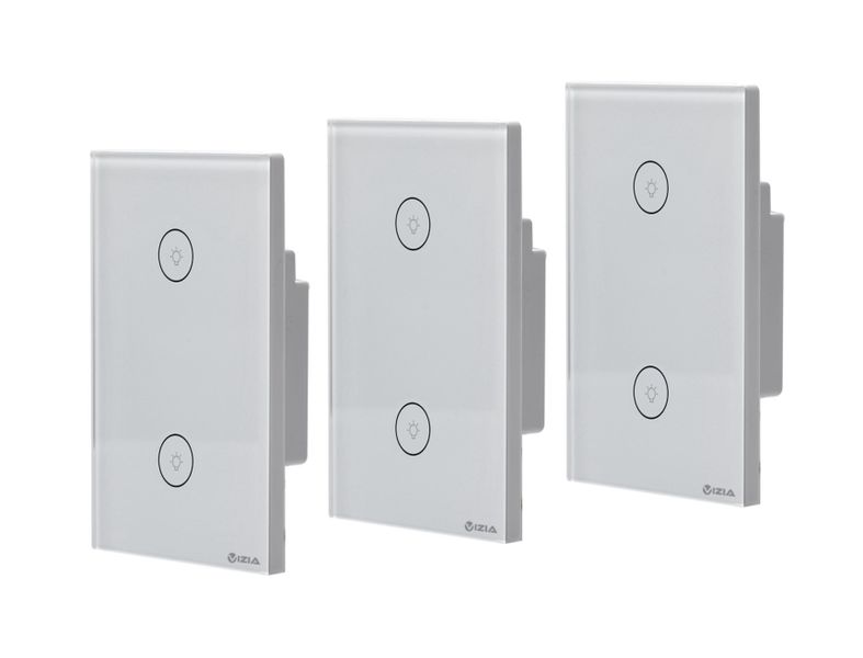 VIZIA Smart WiFi Light Switch - 2 Gang 3 Pack