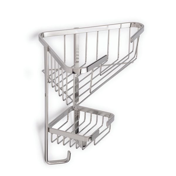 Bathroom Corner Shelf 2 Tier Stainless Steel Shop Today Get It   S Zoom.file