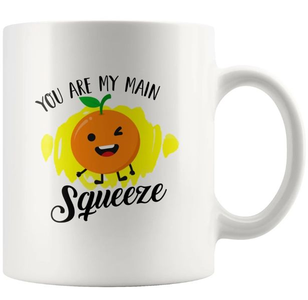 Squeeze Boyfriend Girlfriend Husband Wife Anniversary Valentine Gift Mug