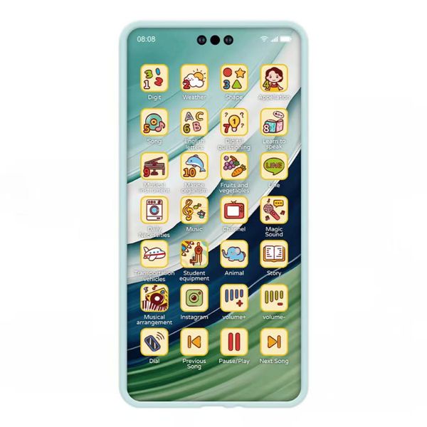 Baby Simulation Mobile Phone Toy Screen Music Early Educational Toys