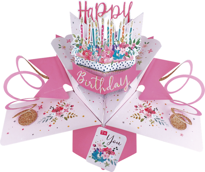 3D Pop-up Card - Birthday Cake