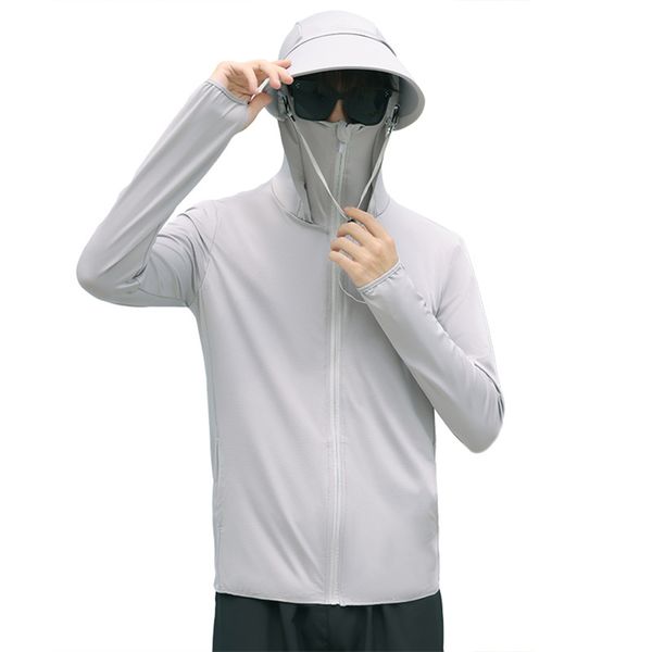 UV Sun Protection Hoodie UPF 50+ Long Sleeve Jacket for Men