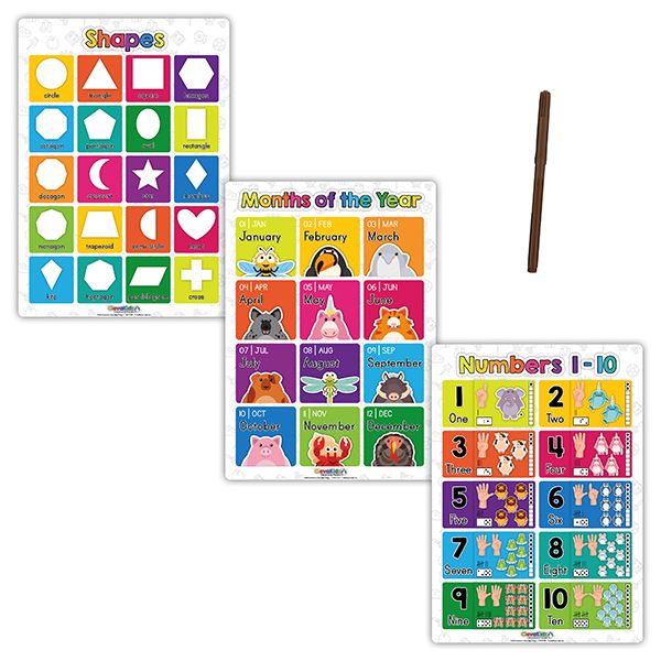 ClevaKidz – Educational Posters – English Set 3rd Edition