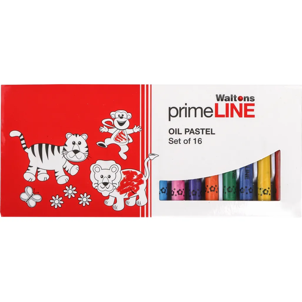 Primeline- Oil Pastel- Set of 16 ×3