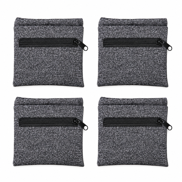 Arfast - Fitness Wrist Pouches for Keys, Money and Small Items - 4 Pack