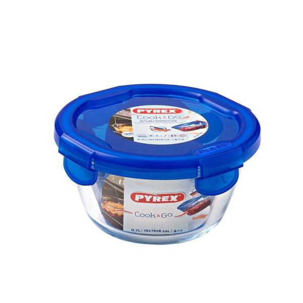 Pyrex - Cook &amp; Go Glass Small Round Bowl With Lock-Lid